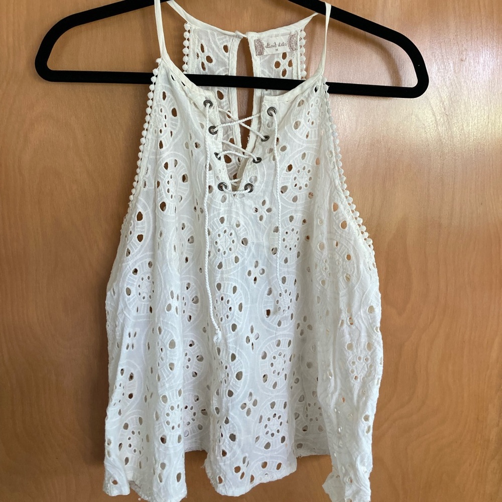 Altar’d State off white eyelet lace shirt